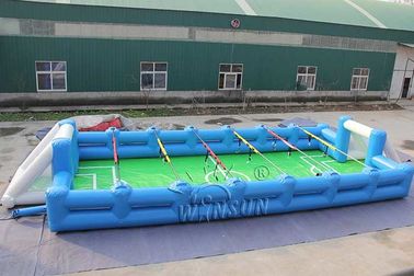 الصين نفخ الإنسان الجدول كرة القدم 15x6m مع منفاخ الهواء عالية الكفاءة مصنع