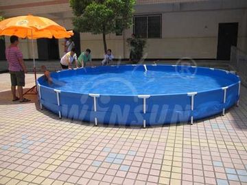 حمام سباحة كبير الحجم مؤطر الشكل مع قطر 6 أمتار