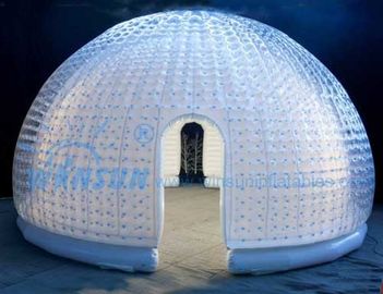 الصين جميلة فقاعة خيمة نفخ واضحة ، قطرها 6M تفجير خيمة القبة مصنع