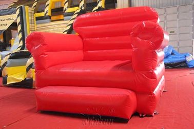 الصين الأحمر صوفا نفخ نموذج مقاومة للماء PVC القماش المشمع صنع مصنع